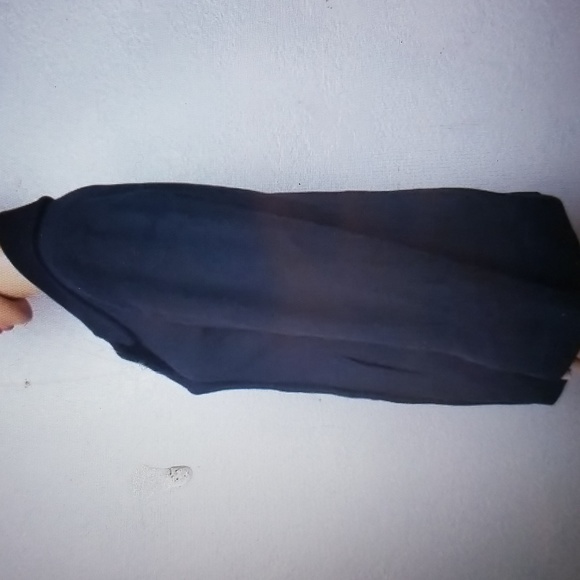 Calvin Klein SIZE 14 Black Wool CASHMERE Pea Jacket Coat - Picture 3 of 7